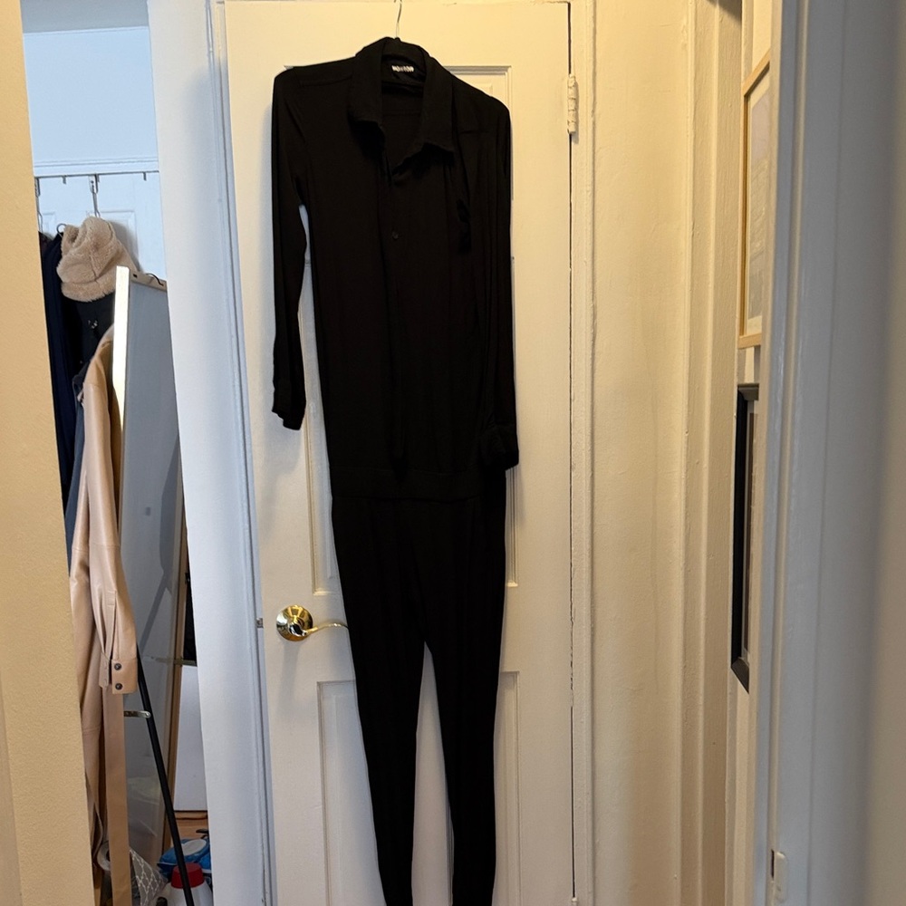 Monrow Classic Black Jumpsuit